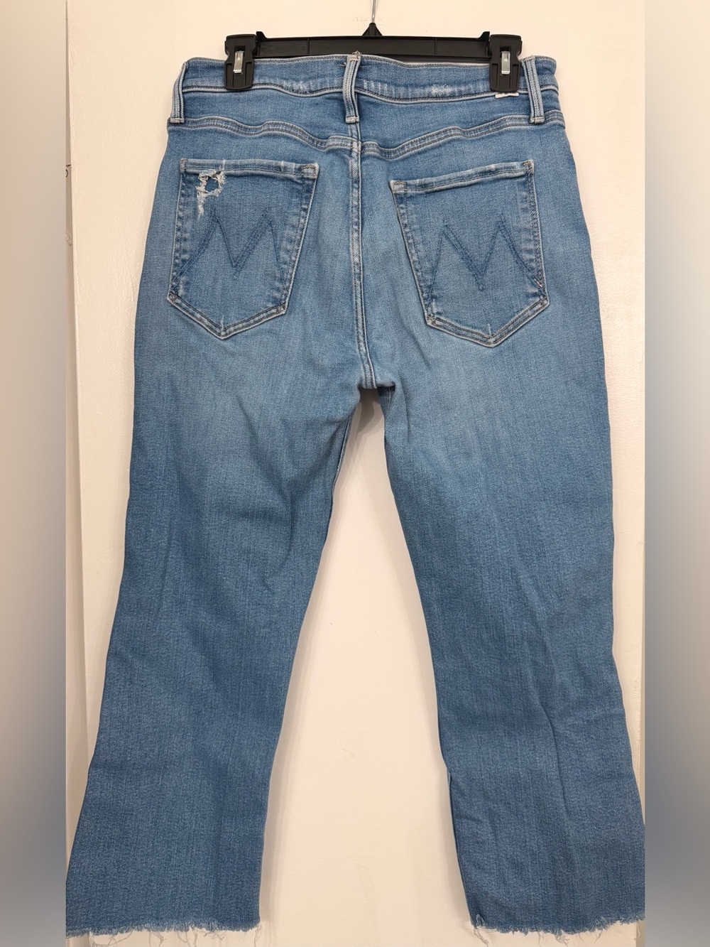 MOTHER The Tripper Ankle Fray Play Like a Pirate Blue Size 30 - Picture 3 of 13